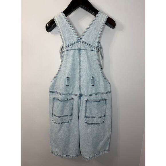 Vintage JNCO Jeans Denim Overalls Baggy Shorts Mens L 90s Skater Rave Streetwear - Picture 8 of 8